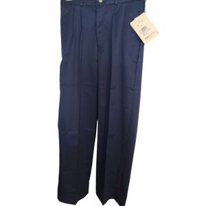 Sportif Mens Pants‎ Navy Blue Pleats in front NWT